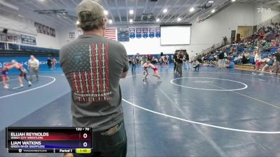 70 lbs Round 2 - Elijah Reynolds, Windy City Wrestlers vs Liam Watkins, Green River Grapplers