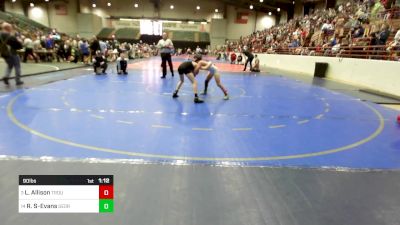 90 lbs Round Of 16 - Levi Allison, Troup Wrestling vs Roman Stewart-Evans, Georgia