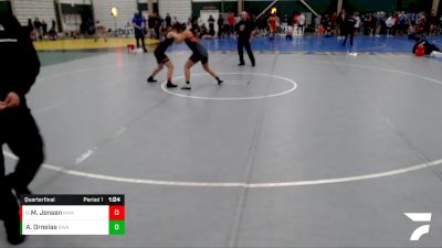 130-143 lbs Quarterfinal - Millie Jensen, Nebraska Wrestling Academy vs Alaysia Ornelas, Blackfox Wrestling Academy