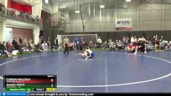 130 lbs Quarterfinals (8 Team) - Boden White, Iowa Black vs Carsen Malcolm, Nebraska Silver