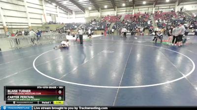 180 lbs 5th Place Match - Blaise Turner, Southern Idaho Wrestling Club vs Carter Percival, Sanderson Wrestling Academy