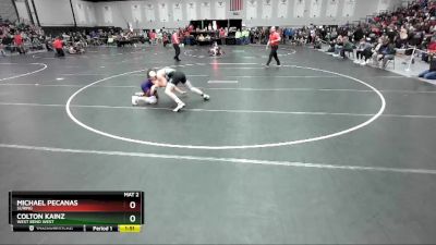 157 lbs Champ. Round 1 - Michael Pecanas, Suring vs Colton Kainz, West Bend West