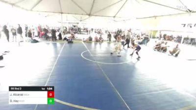 57 lbs Rr Rnd 3 - Jameson Alcaraz, SoCal Hammers vs Devyn Hay, Scotsmen WC