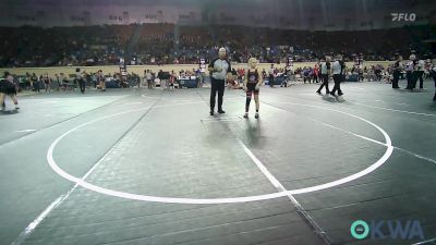 76 lbs Consi Of 8 #1 - Brooklyn Kelley, Skiatook Youth Wrestling 2022-23 vs Hayden Thomsen, Weatherford Youth Wrestling