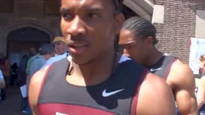 Texas A&M 4x200 after heats at 2010 Penn Relays