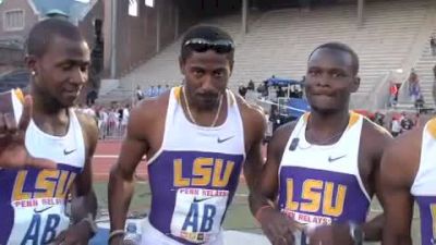 LSU men's SMR champs 2010 Penn Relays