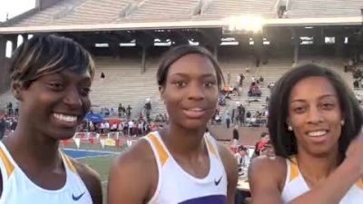 LSU women's SMR champs 4 in a row 2010 Penn Relays