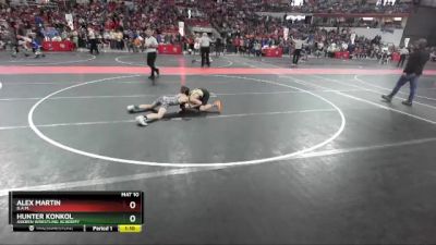 90 lbs Champ. Round 2 - Hunter Konkol, Askren Wrestling Academy vs Alex Martin, B.A.M.