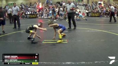 65 lbs Round 1 (6 Team) - Nico Distasio, Region Wrestling Academy vs Henry Riesen, The Fort Hammers