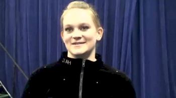 Annie DiLuzio of Utah after NCAA Event Finals