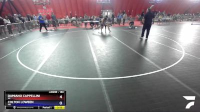 160 lbs Cons. Round 4 - Damiano Cappellini, WI vs Colton Loween, MN