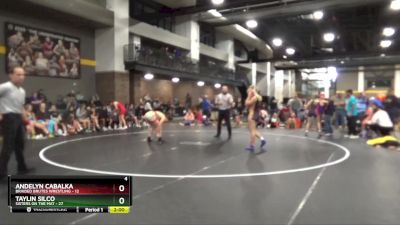 142 lbs Round 4 (16 Team) - Taylin Silco, Sisters On The Mat vs Andelyn Cabalka, Braided Brutes Wrestling