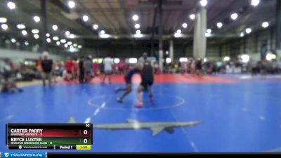 132 lbs Round 3 (4 Team) - Bryce Luster, INVICTUS WRESTLING CLUB vs Carter Parry, HANOVER HAWKEYE