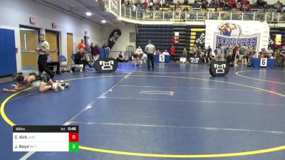 88 lbs Consy 4 - Carson Kirk, Juniata vs John Boyd, M2 Tc