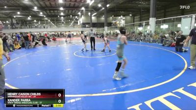 90 lbs Finals (2 Team) - Xander Parra, GREAT BRIDGE WRESTLING CLUB vs Henry Caison Childs, SHENANDOAH VALLEY WC