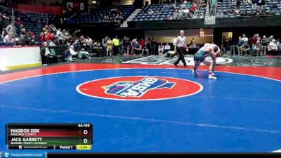 6A-138 lbs Champ. Round 1 - Maddox Sisk, Paulding County vs Jack Garrett, Blessed Trinity Catholic