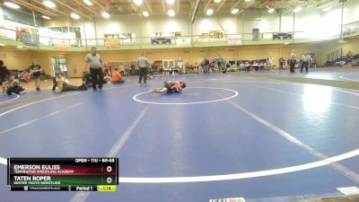 60-65 lbs Round 2 - Emerson Euliss, Terminator Wrestling Academy vs Taten Roper, Dexter Youth Wrestling