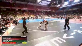 132 lbs D2/d3 - Semi-finals (sat 10:00am.) - Owen Race, Cedar Grove-Belgium vs Jordan Jahnke, Shiocton