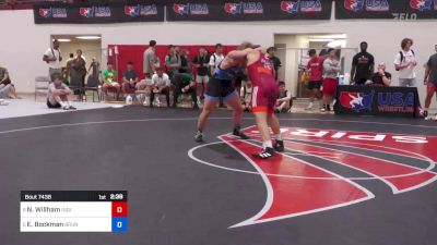 92 kg 3rd Place - Nicholas Willham, Indiana RTC vs Evan Bockman, Brunson UVRTC