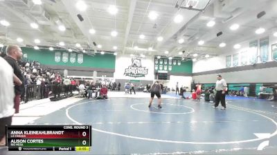 235 lbs Cons. Round 3 - Anna Kleineahlbrandt, La Canada vs Alison Cortes, Rio Mesa