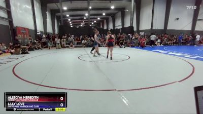 125 lbs Champ. Round 1 - Aleeciya Meredith, FordDynastyWrestlingClub vs Lilly Love, Cleveland Warrior Mat Club