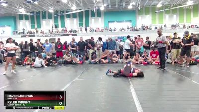 76 lbs Semifinal - Kyler Wright, Cocoa Beach vs David Sargsyan, Mwc