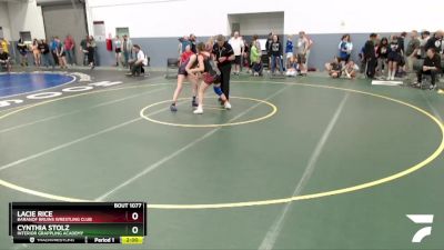 127 lbs Round 1 - Cynthia Stolz, Interior Grappling Academy vs Lacie Rice, Baranof Bruins Wrestling Club