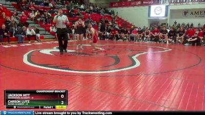 106 lbs Quarterfinals (8 Team) - Carson Lutz, Glynn Academy vs Jackson Hitt, Woodward Academy