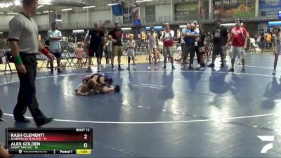 75 lbs Placement Matches (8 Team) - Kash Clementi, Alabama Elite Black vs Alex Golden, Short Time WC