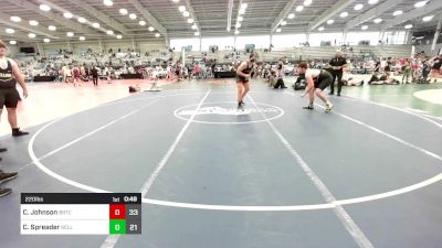 220 lbs Rr Rnd 1 - Cal Johnson, BRTC vs Colin Spreader, Kellam Mat Rats