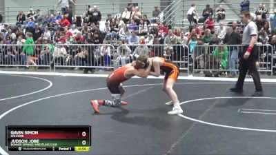 95 lbs Semifinal - Gavin Simon, Holcomb vs Judson Jobe, Bonner Springs Wrestling Club