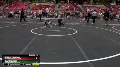 50 lbs Quarterfinal - Rylan Lahey, Parsons Wrestling Club vs Berkley Brown, Bluestem Wrestling Club