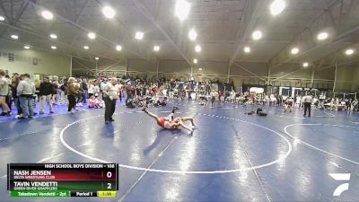 106 lbs Semifinal - Tavin Vendetti, Green River Grapplers vs Nash Jensen, Delta Wrestling Club