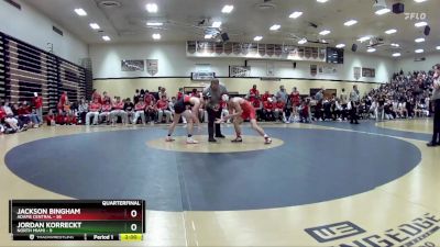 120 lbs Quarters & Wb (16 Team) - Jackson Bingham, Adams Central vs Jordan Korreckt, North Miami