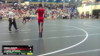 132 lbs Champ. Round 2 - Cameron Jefferson, St. Mary`s Ryken vs Joshua Jackson, Calvert Hall College