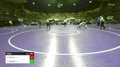 108 lbs Semifinal - Anthony Garza, Clovis vs Levi Mazzei, Frontier