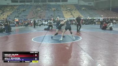 136 lbs Semis & 3rd Wb (16 Team) - Holly Beaudoin, Colorado Mesa University vs Hayley Gilson, Lindenwood