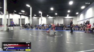 92 lbs 2nd Wrestleback (8 Team) - Kyle Yannucciello, New York vs Cain Crosson, Iowa