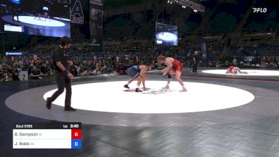 195 lbs Rnd Of 32 - Brody Sampson, Iowa vs Jersey Robb, Oklahoma