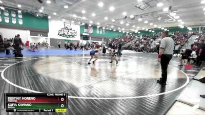 101 lbs Cons. Round 5 - Sofia Kawano, Buena vs Destiny Moreno, Millikan