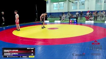 55kg 3rd Place Match - Ernesto Lepore, Coast WA vs Dominic Dubeau, Strathcona WC