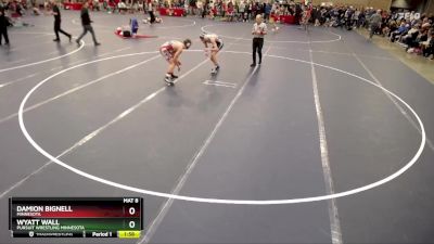 138 lbs Champ. Round 2 - Wyatt Wall, Pursuit Wrestling Minnesota vs Damion Bignell, Minnesota