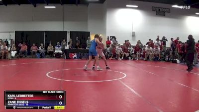 130 lbs Placement Matches (16 Team) - Karl Ledbetter, Utah vs Zane Engels, Minnesota Blue