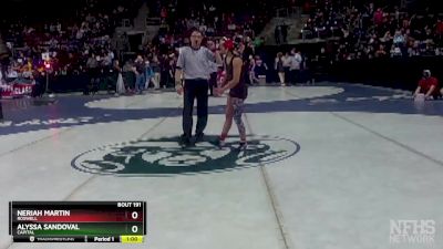 Girls 107 lbs Cons. Round 2 - Neriah Martin, Roswell vs Alyssa Sandoval, Capital