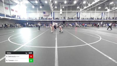 125 lbs Consi Of 32 #2 - Dayton Delviscio, Naval Academy vs Noah Tonsor, Army-West Point