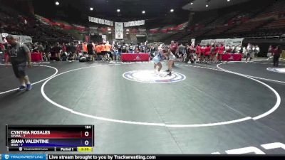 164 lbs Round 3 (16 Team) - Cynthia Rosales, SCVWA vs Siana Valentine, IEWA