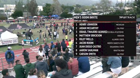 Men's 800m Invite, Finals 4