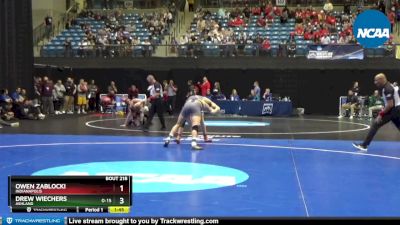 157 lbs Cons. Round 2 - Drew Wiechers, Ashland vs Owen Zablocki, Indianapolis