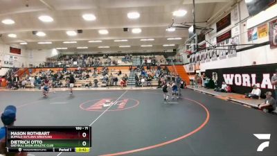 71 lbs Cons. Round 1 - Dietrich Otto, Greybull Basin Athletic Club vs Mason Rothbart, Buffalo Outlaws Wrestling