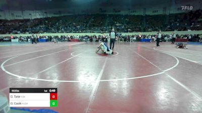 150 lbs Consi Of 8 #1 - Deshawn Tate, Yukon vs Owen Cook, Husky Wrestling Club